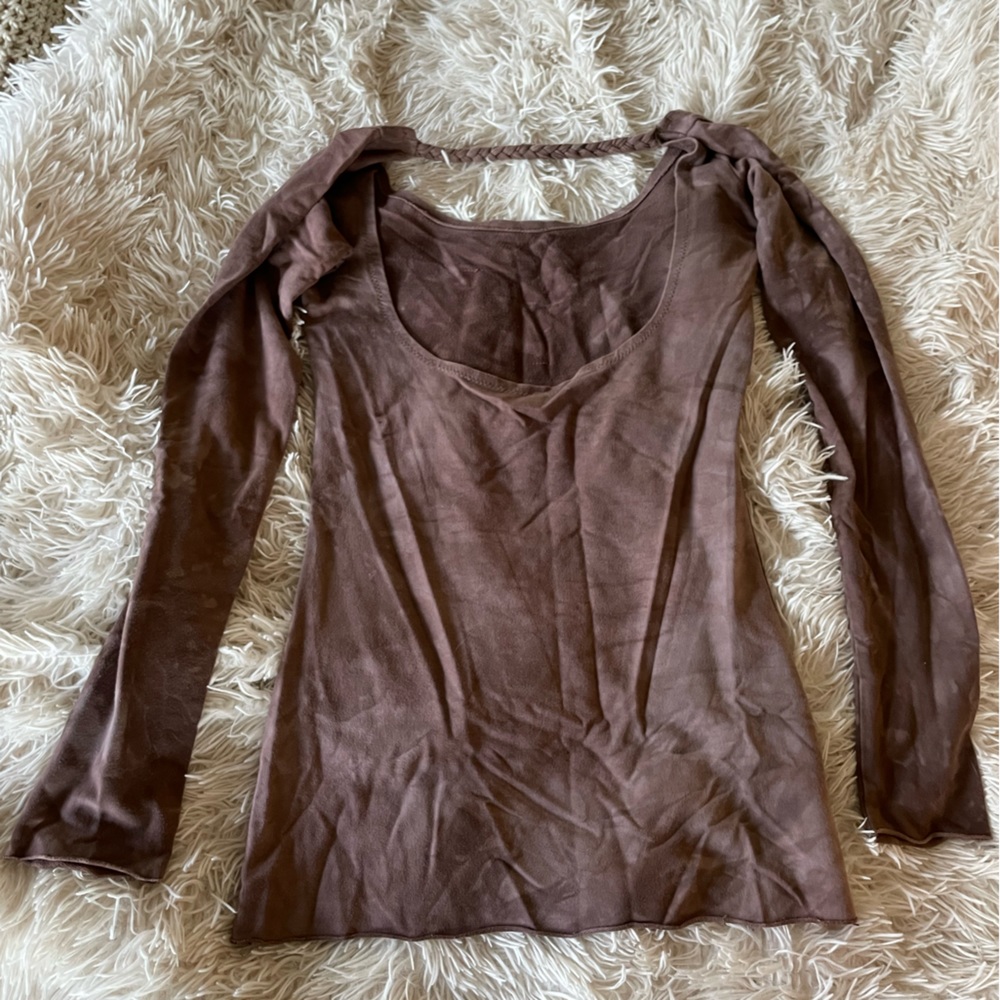 Rare!!! One of a kind hemp stretch sinew moon top size sm
